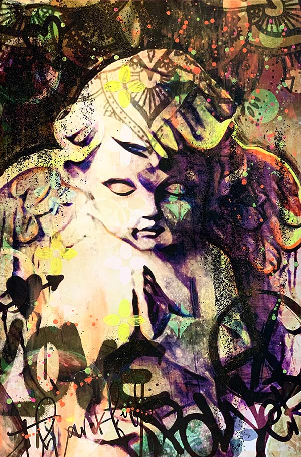 UNIKAT Nola Art Spirit Senses Engel betend 2 1