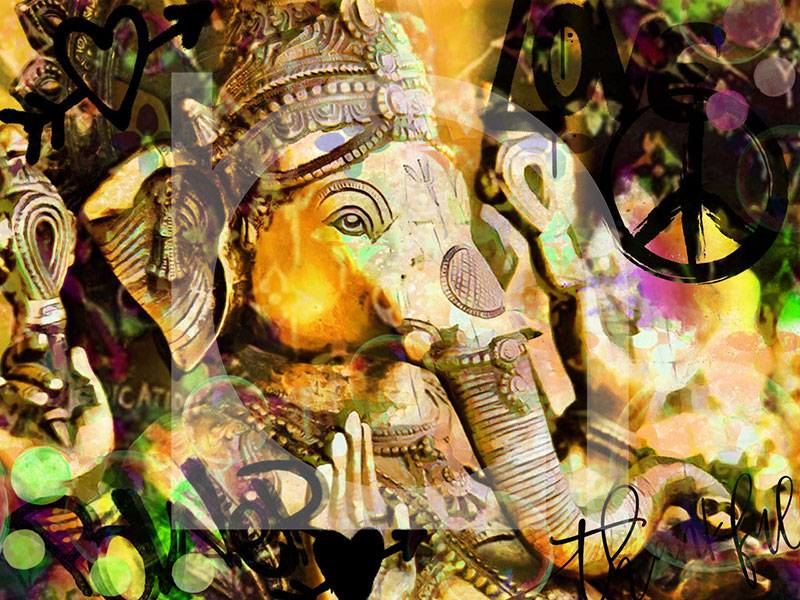 Nola Art Spirit Senses Ganesha gold